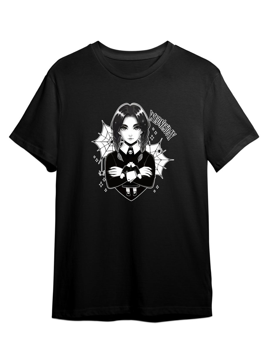 

Футболка унисекс СувенирShop Wednesday/Уэнсдэй/Венсдей 43 черная M, Черный, "Wednesday/Уэнсдэй/Венсдей" 43