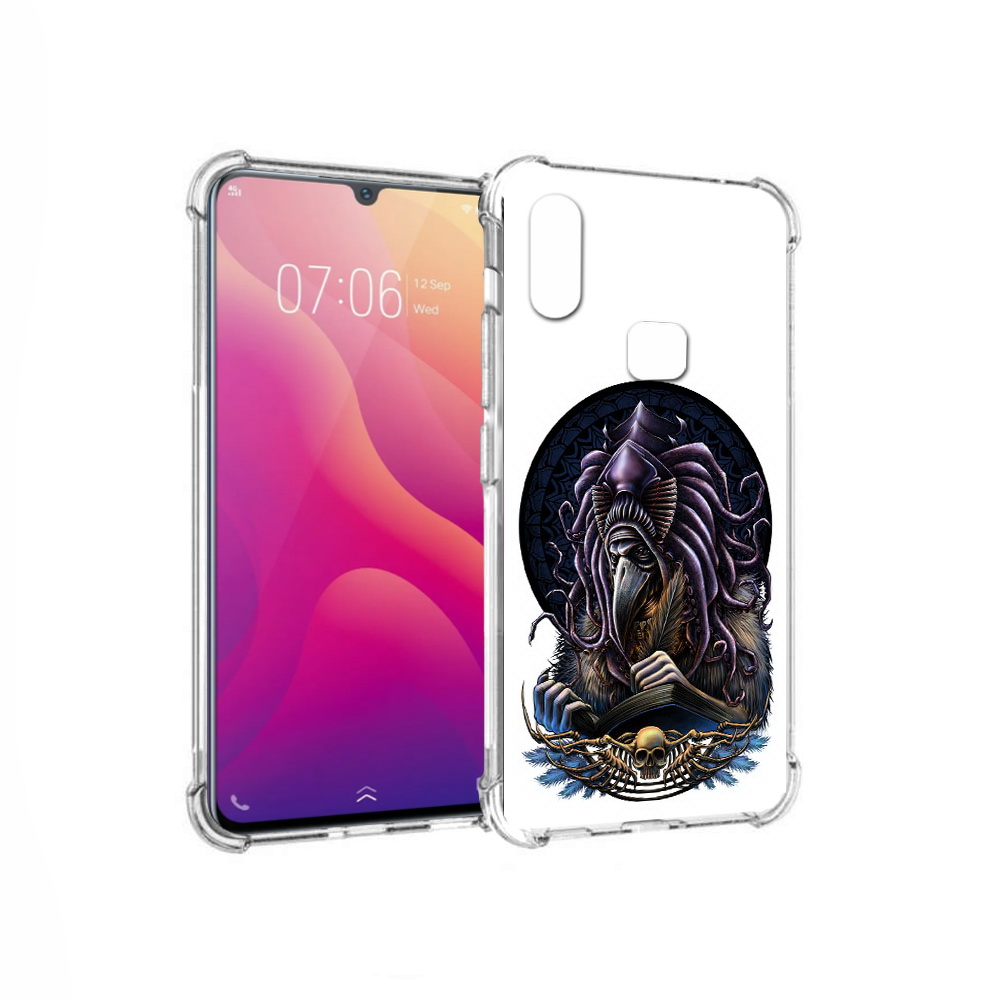 

Чехол MyPads Tocco для Vivo V11i умный ворон (PT119353.424.650), Прозрачный, Tocco