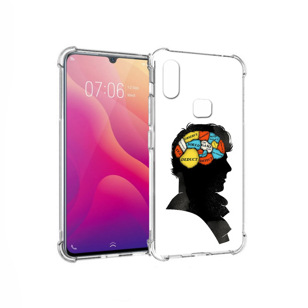

Чехол MyPads Tocco для Vivo V11i темный рисунок (PT119353.424.640), Прозрачный, Tocco