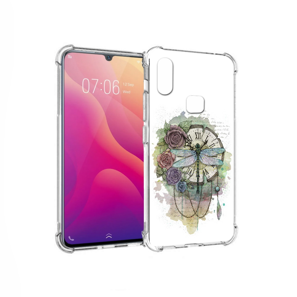 

Чехол MyPads Tocco для Vivo V11i старинные часы в цветах (PT119353.424.621), Прозрачный, Tocco