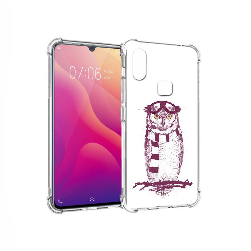 

Чехол MyPads Tocco для Vivo V11i сова-летчик (PT119353.424.612), Прозрачный, Tocco