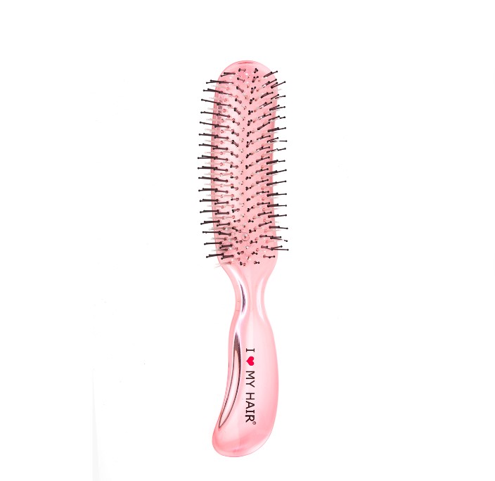 

Щетка парикмахерская для волос I love my hair Aqua Brush, розовая прозрачная М, Розовый
