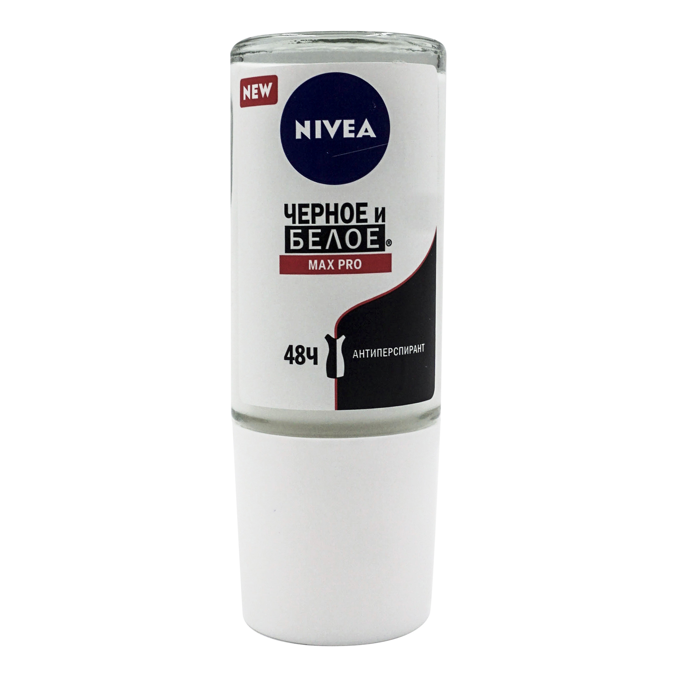 

Дезодорант для тела Nivea Max Pro черное и белое ролик защита 48 ч женский 50 мл