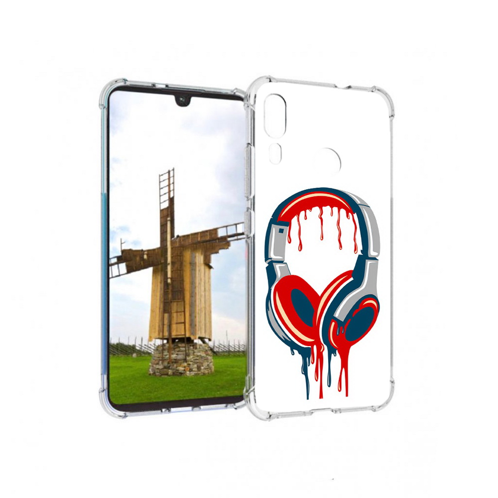 

Чехол MyPads Tocco для Motorola Moto E6 Plus не делай громко (PT150579.352.517), Прозрачный, Tocco