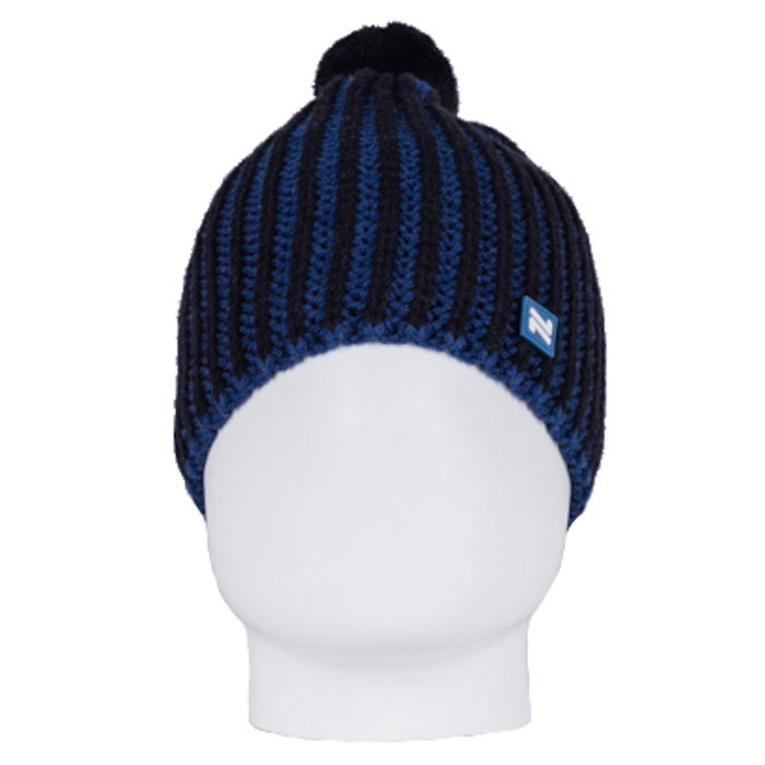 

Шапка унисекс NordSki Wool черная/синяя, Синий;черный, Wool