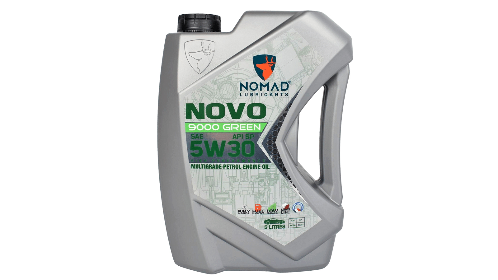 Моторное масло Nomad NOVO 9000 GREEN 5W30 5л