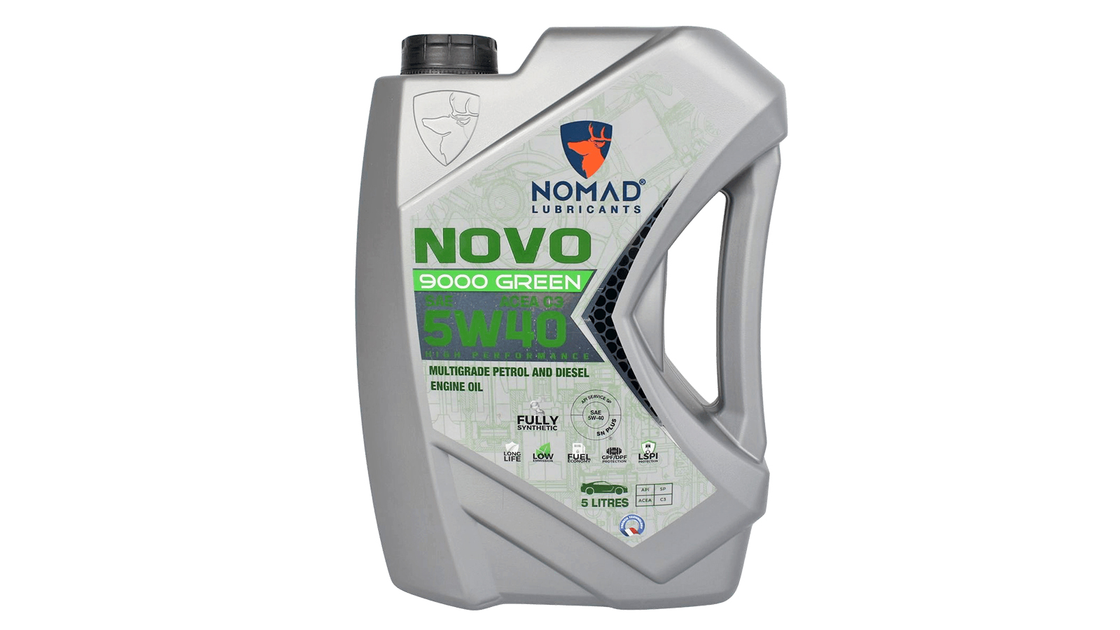 Моторное масло Nomad NOVO 9000 GREEN 5W40 5л