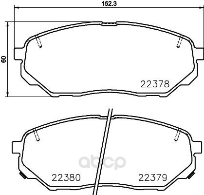 

Тормозные колодки brembo P30086