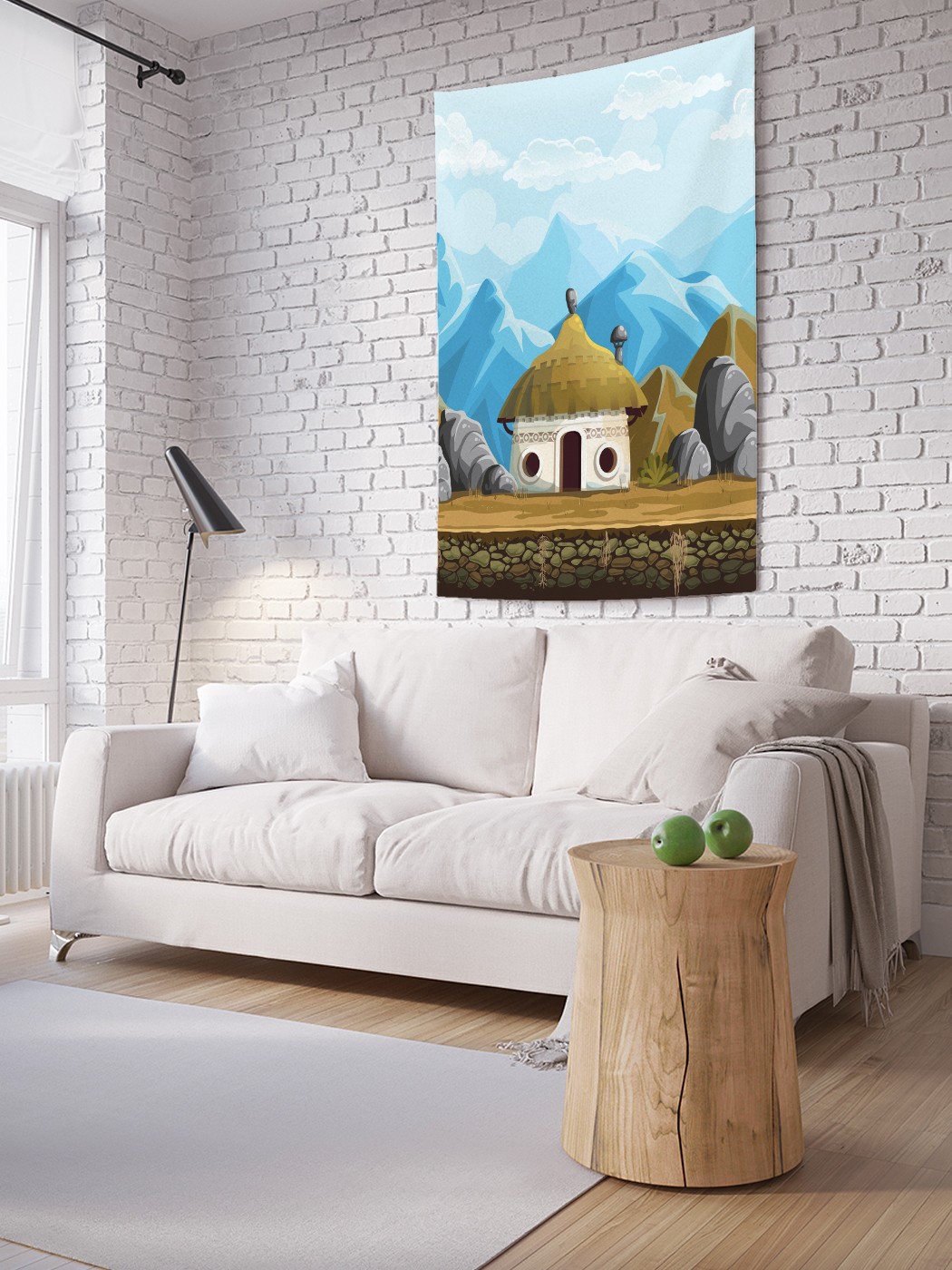 

Вертикальное фотопанно на стену JoyArty Домик в горах 150x200 см, Домик в горах