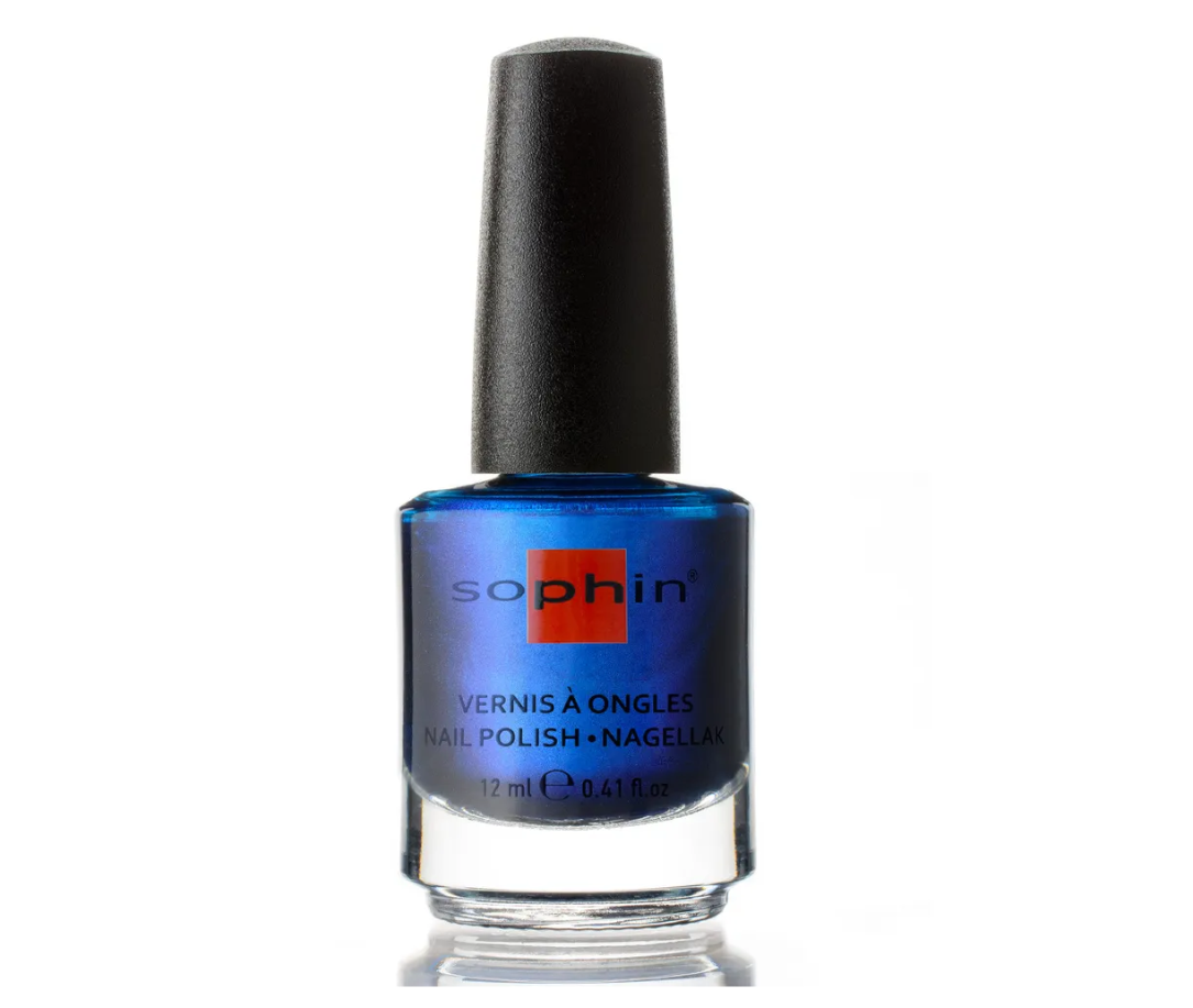 Лак для ногтей Sophin 0366, темно-синий шиммерный с металлическим финишем 12 мл oemen топ женский синий