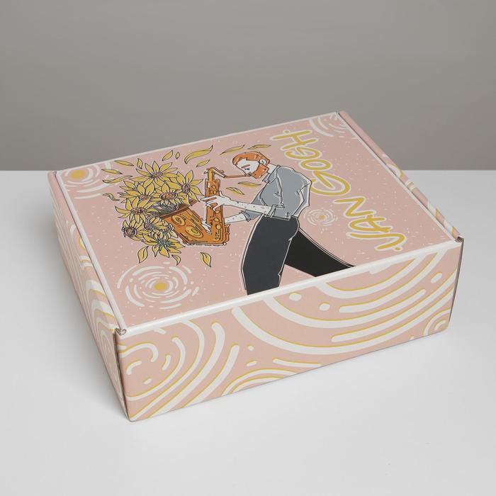 

Коробка складная Дарите Счастье Ван Гог 27 х 21 х 9 см, Розовый, Van Gogh