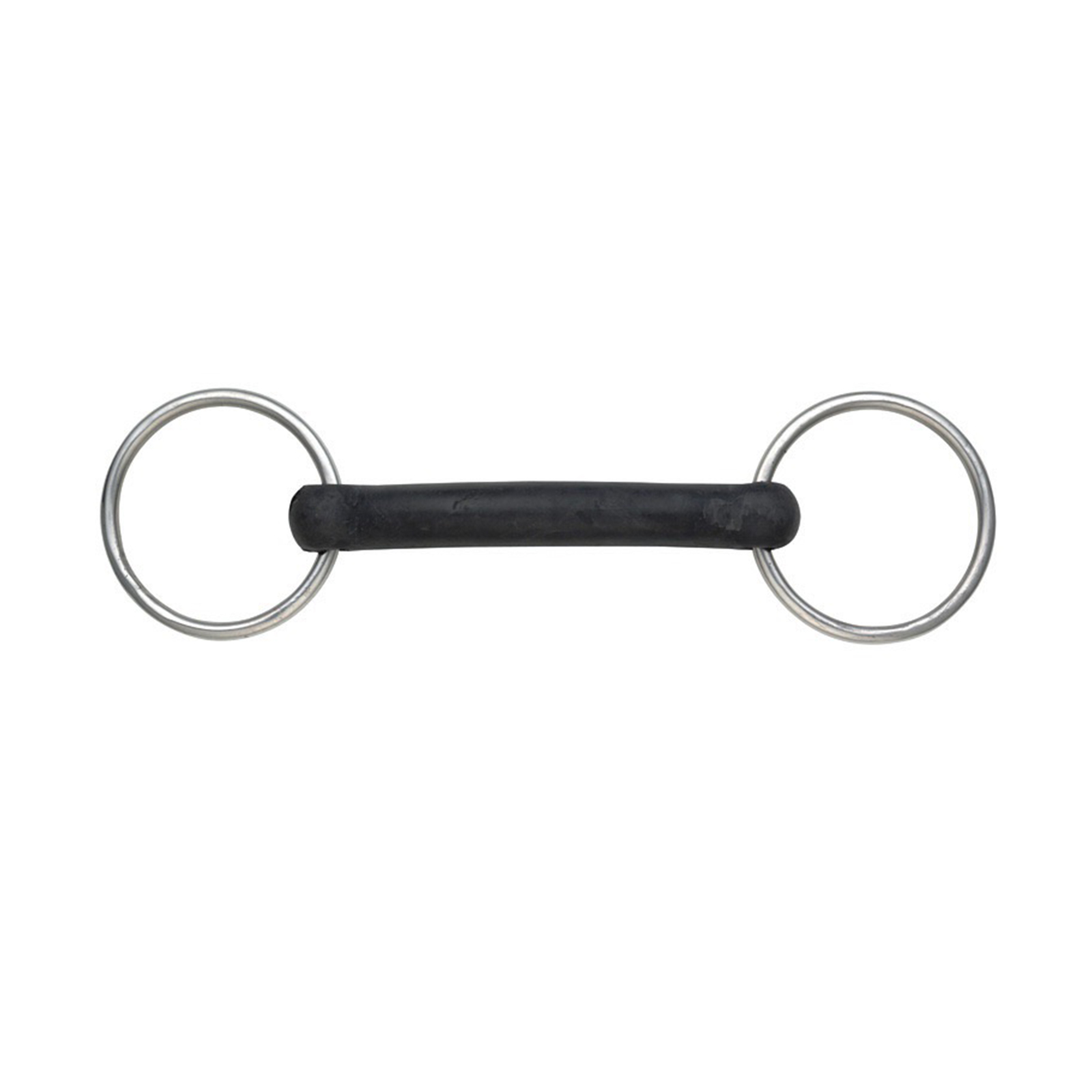 Трензель для лошади резиновый прямой SHIRES, жесткий, 13.5 см