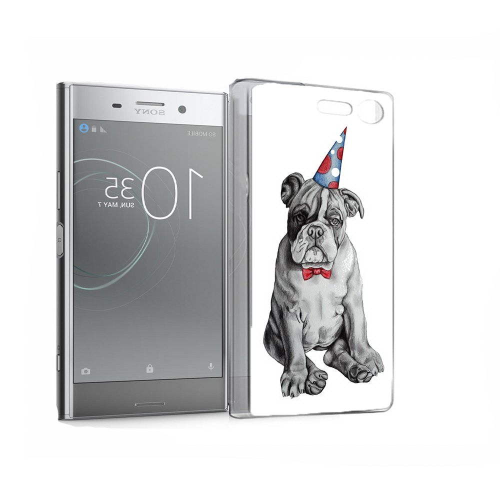 

Чехол MyPads Tocco для Sony Xperia XZ Premium праздничный щенок (PT67145.226.554), Прозрачный, Tocco