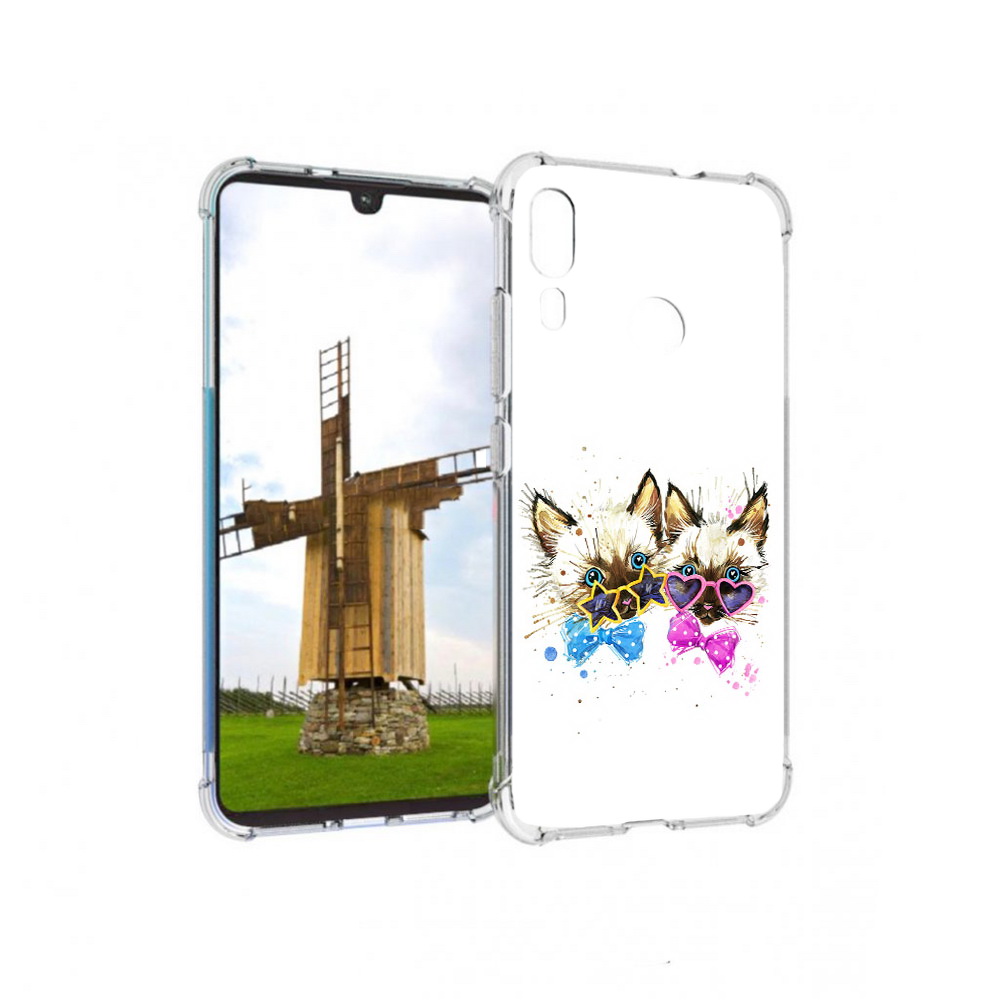 

Чехол MyPads Tocco для Motorola Moto E6 Plus милые котята (PT150579.352.474), Прозрачный, Tocco