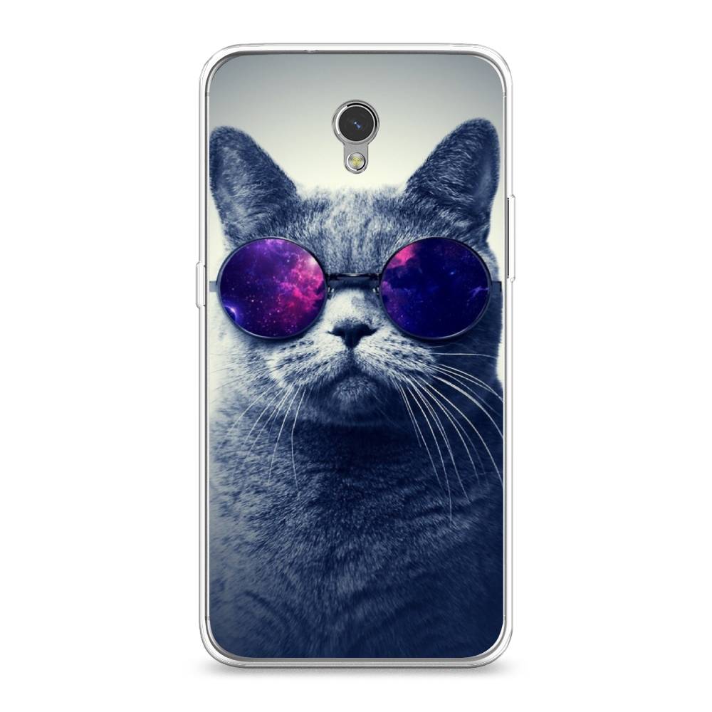 

Чехол Awog на ZTE Blade V7 / ЗТЕ Блэйд V7 "Космический кот", Разноцветный, 131150-1