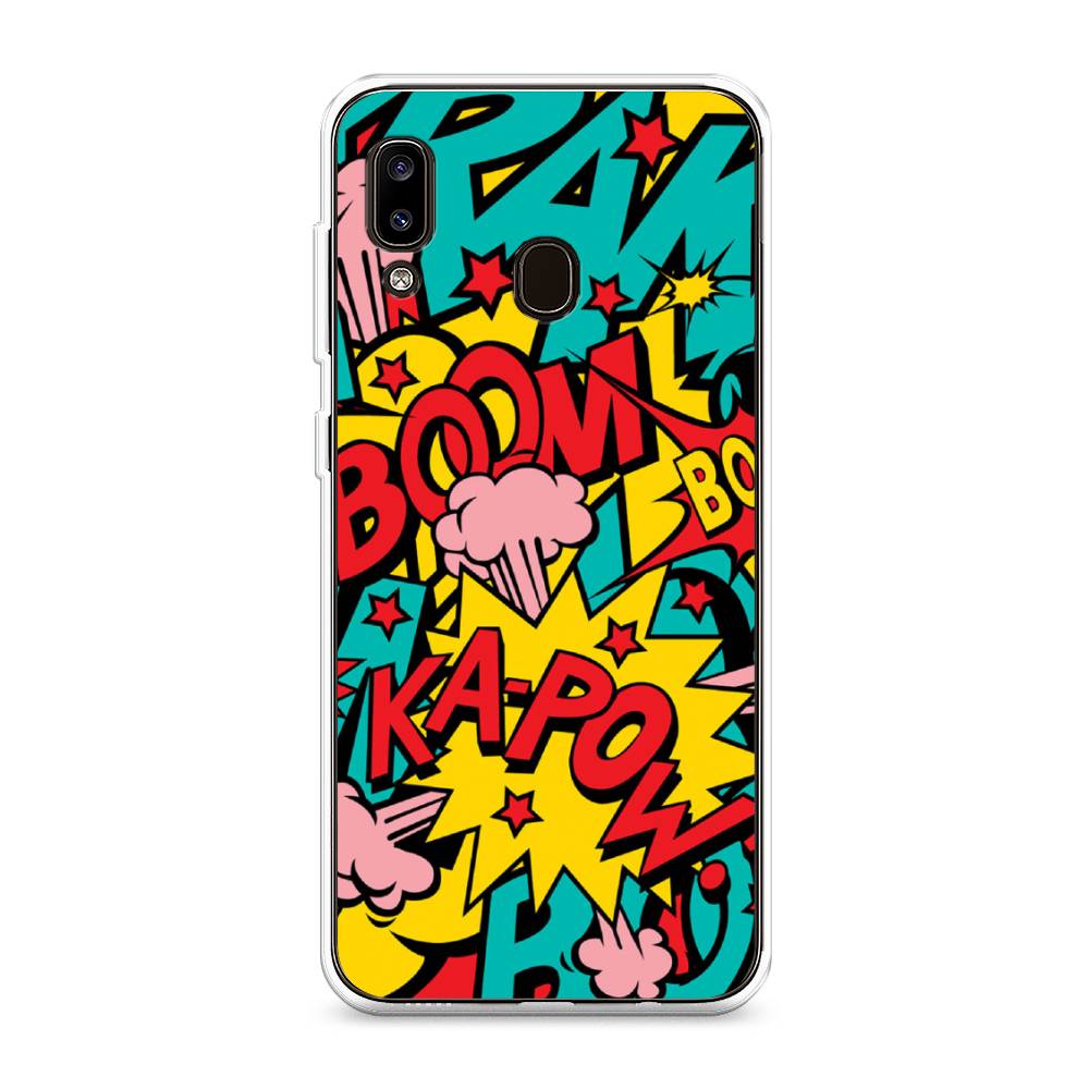 фото Силиконовый чехол "постер pop art" на samsung galaxy a20 awog