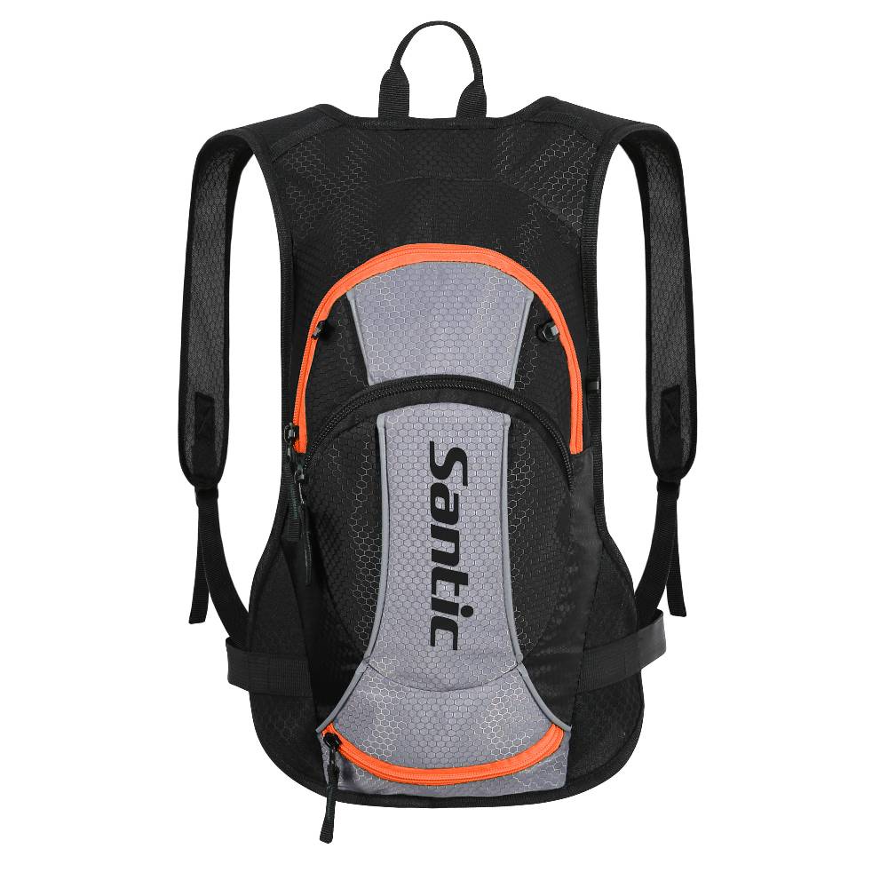 Рюкзак спортивный W0P084 Santic, черный, серый, оранжевый