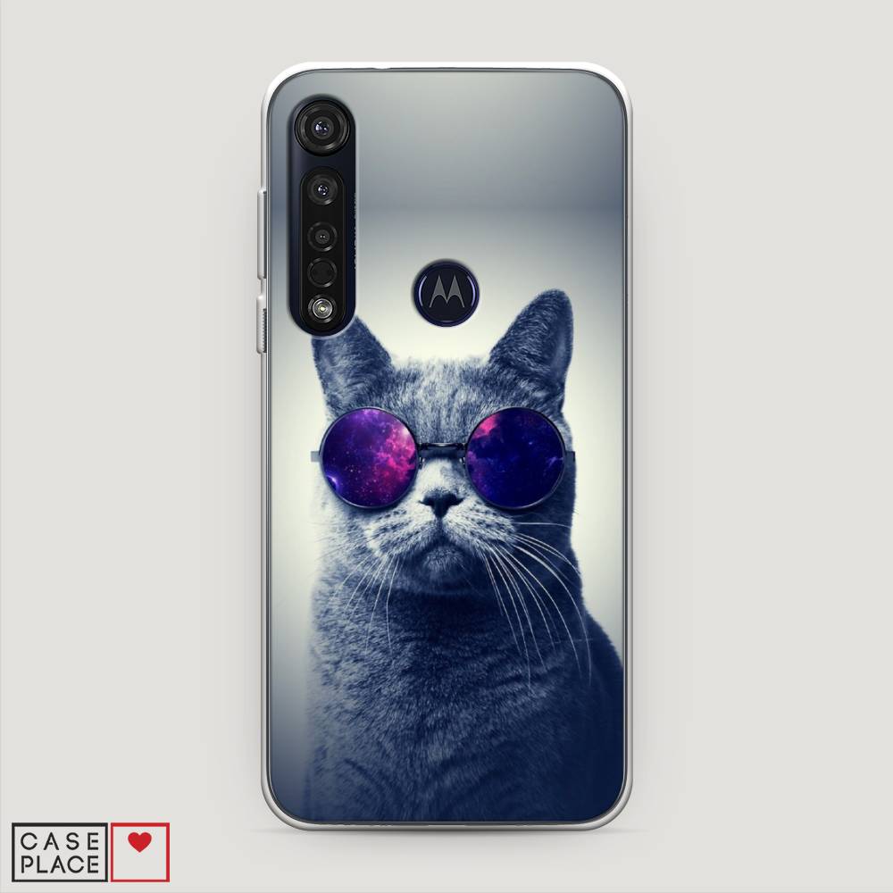 

Чехол Awog на Motorola Moto G8 Plus "Космический кот", Разноцветный, 241450-1