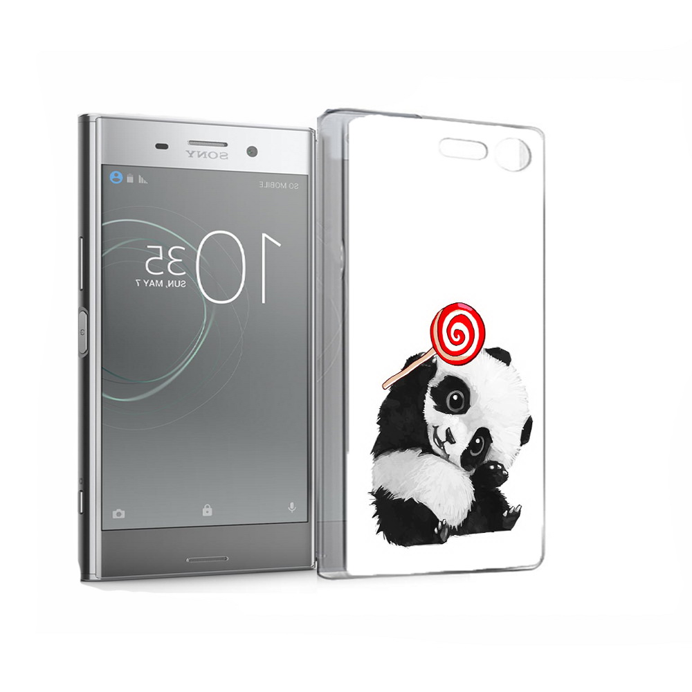 

Чехол MyPads Tocco для Sony Xperia XZ Premium панда с леденцом (PT67145.226.534), Прозрачный, Tocco