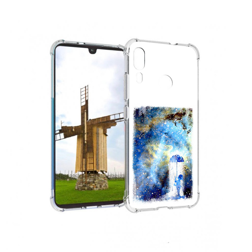

Чехол MyPads Tocco для Motorola Moto E6 Plus мальчик в небе (PT150579.352.455), Прозрачный, Tocco