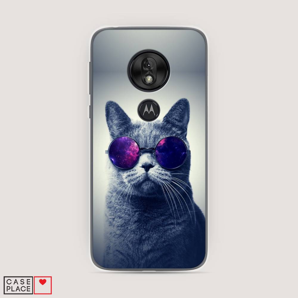 

Чехол Awog на Motorola Moto G7 Play / Моторола Мото G7 Play "Космический кот", Разноцветный, 241250-1