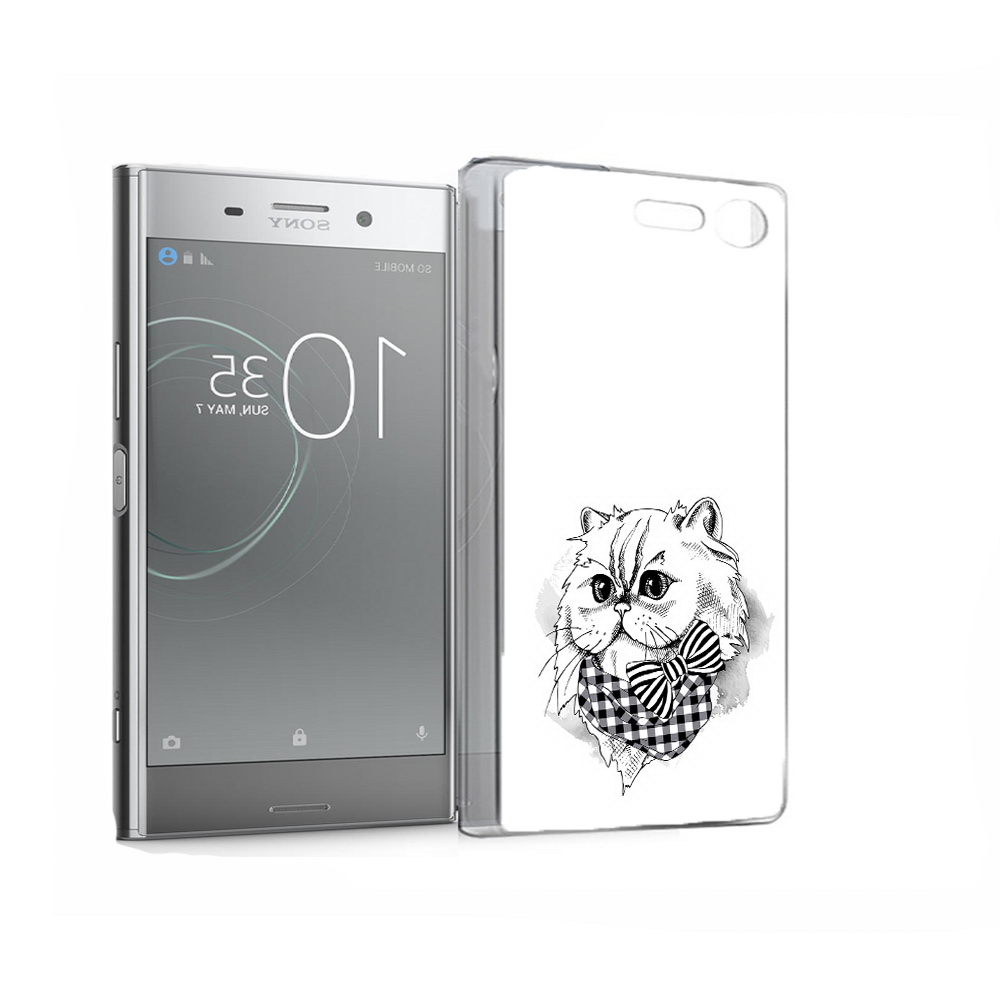 

Чехол MyPads Tocco для Sony Xperia XZ Premium нарисованная красивая кошечка, Прозрачный, Tocco