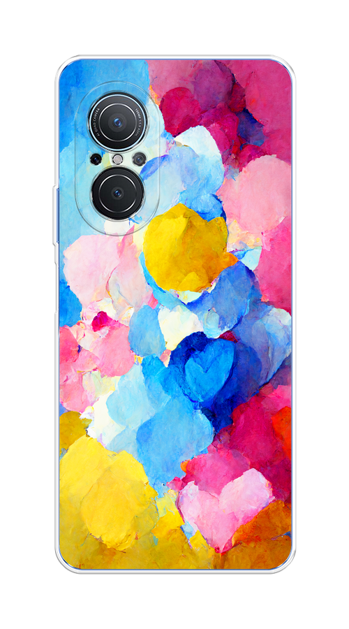 

Чехол на Huawei Nova 9 SE "Яркие пятна", Синий;голубой;желтый;розовый, 6107250-1