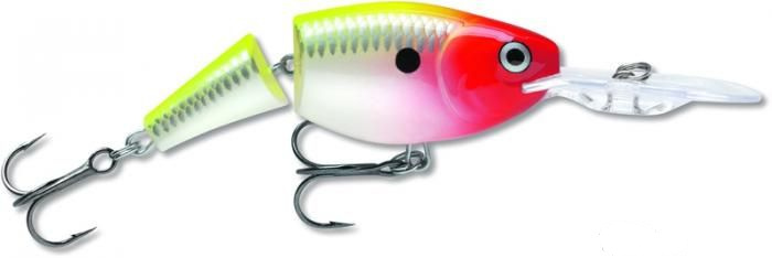 

Воблер Rapala Jointed Shad Rap 8 г, 50 мм, CLN, 1 шт., Желтый;серебристый;красный, Jointed Shad Rap