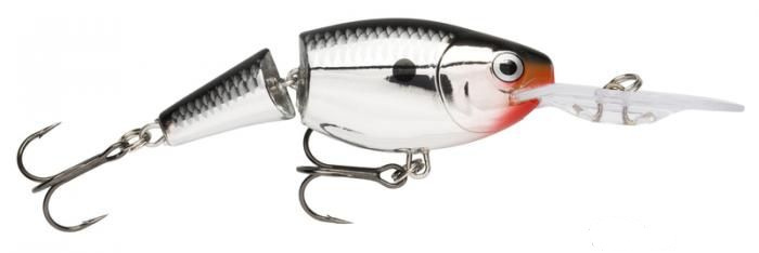

Воблер Rapala Jointed Shad Rap 8 г, 50 мм, CH, 1 шт., Красный;серебристый, Jointed Shad Rap