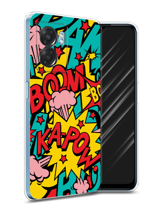 

Чехол Awog на Oppo A57 5G/A56s/OnePlus Nord N300 5G "Постер pop art", Разноцветный, 2510250-9
