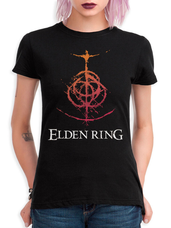 фото Футболка женская design heroes elden ring / souls черная 3xl