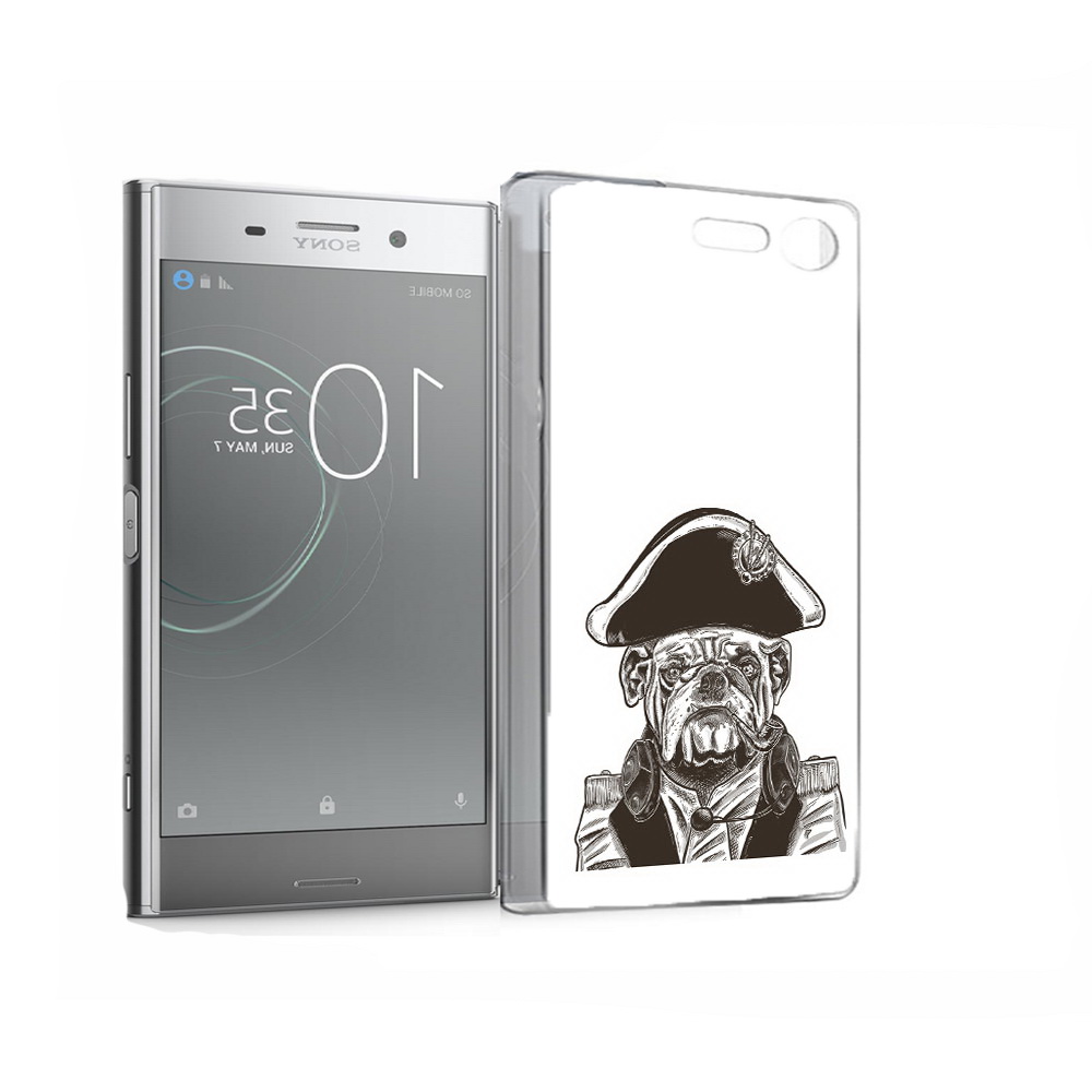 

Чехол MyPads Tocco для Sony Xperia XZ Premium мопс генерал (PT67145.226.483), Прозрачный, Tocco