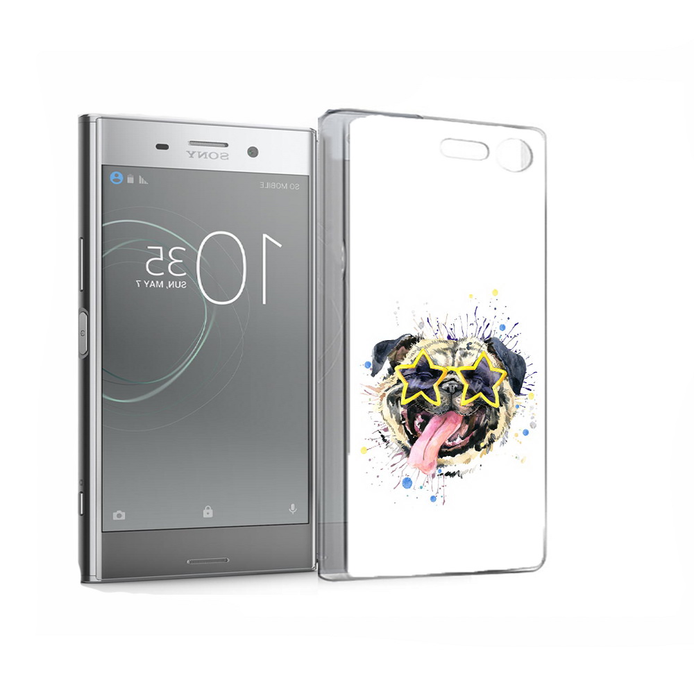 

Чехол MyPads Tocco для Sony Xperia XZ Premium мопс боксер (PT67145.226.482), Прозрачный, Tocco