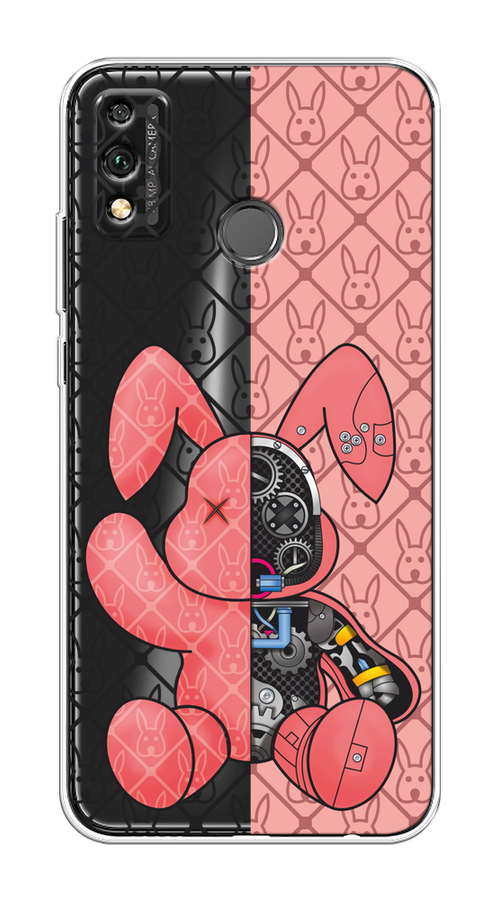 

Чехол на Honor 9X Lite "Киборг-заяц розовый", Розовый;прозрачный;черный, 6104250-1