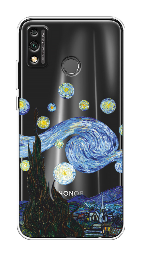 

Чехол на Honor 9X Lite "Ночь Ван Гога", Голубой;синий;черный, 6104250-1