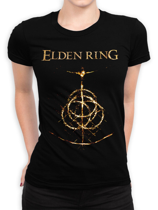 фото Футболка женская design heroes elden ring / souls games черная 3xl