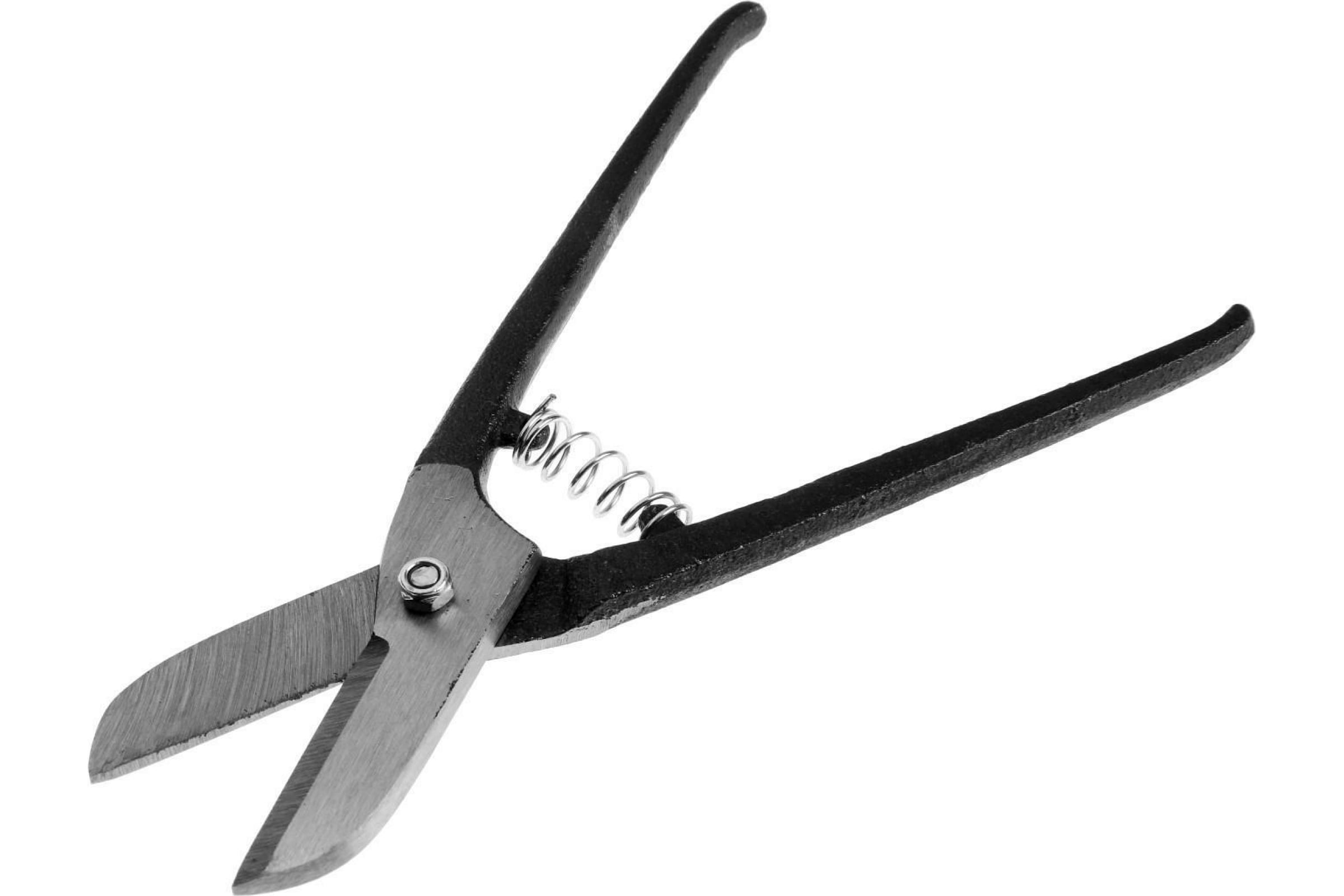 Ножницы по металлу ЛОМ, прямой рез, металлические рукоятки, 250 мм