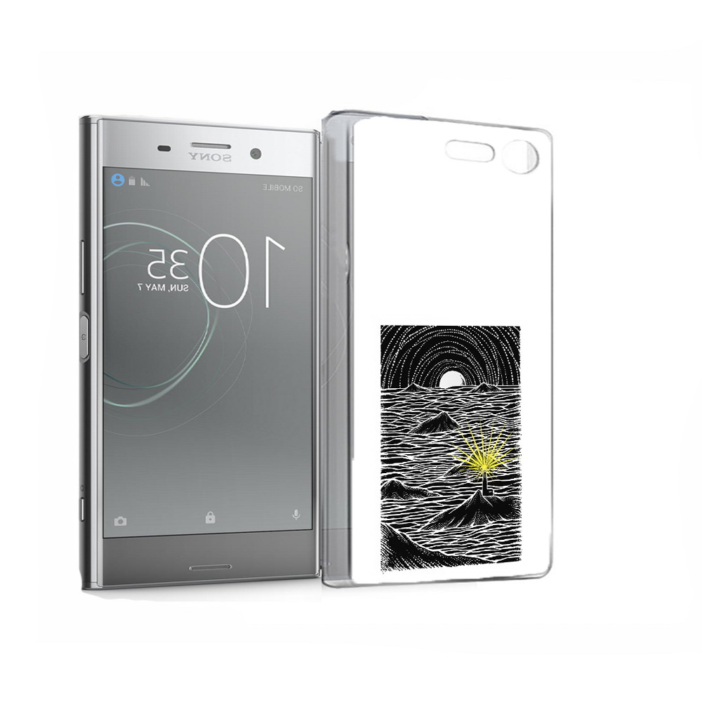 

Чехол MyPads Tocco для Sony Xperia XZ Premium маяк в черно белом море (PT67145.226.460), Прозрачный, Tocco