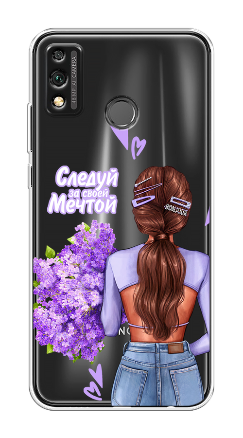 

Чехол на Honor 9X Lite "Следуй за своей мечтой", Фиолетовый;коричневый, 6104250-1