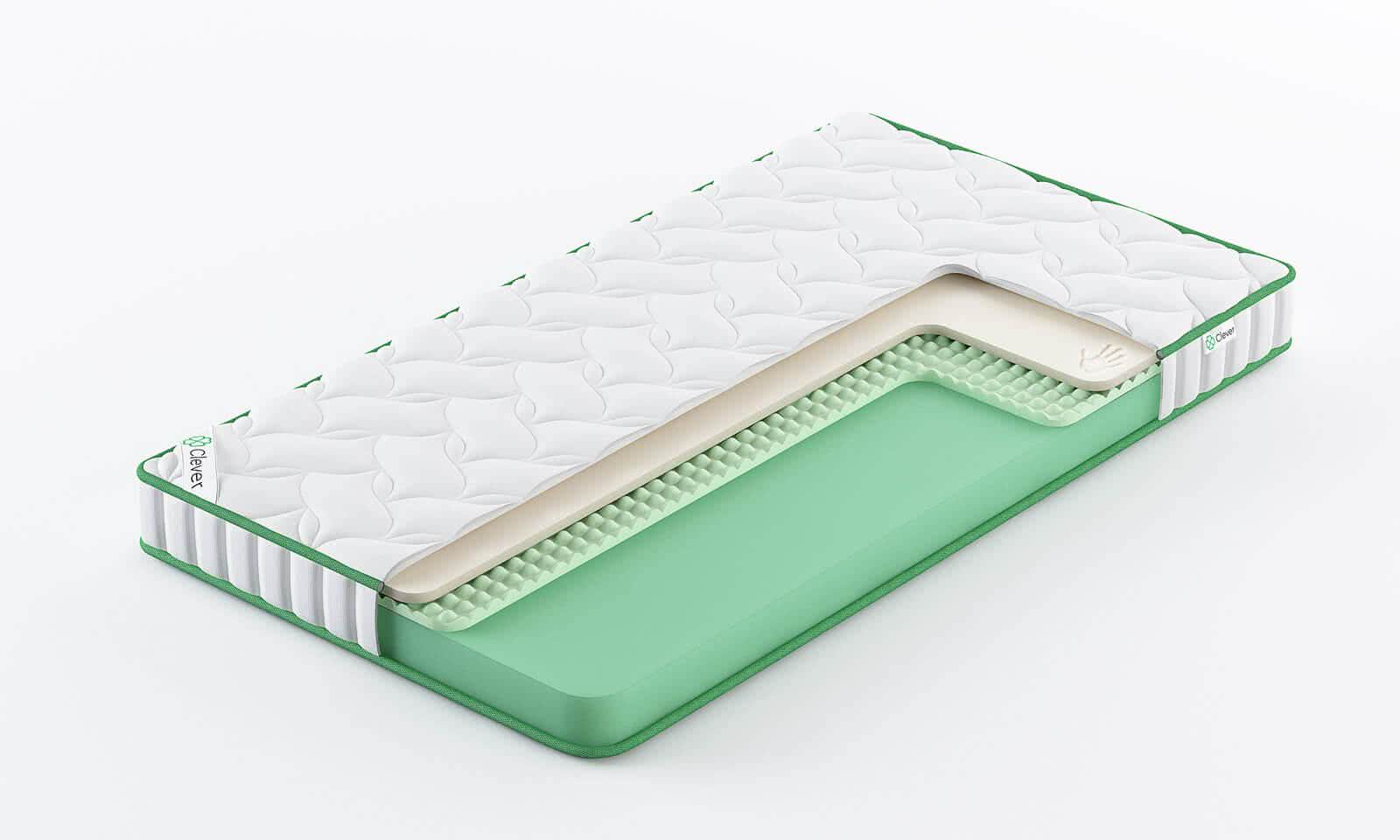 

Матрас Clever Fit Slim 90x185, Белый, CLEVER FIT SLIM