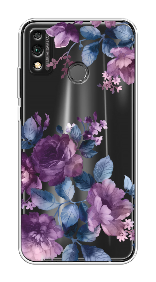 

Чехол на Honor 9X Lite "Purple Blossoms", Синий;фиолетовый, 6104250-1