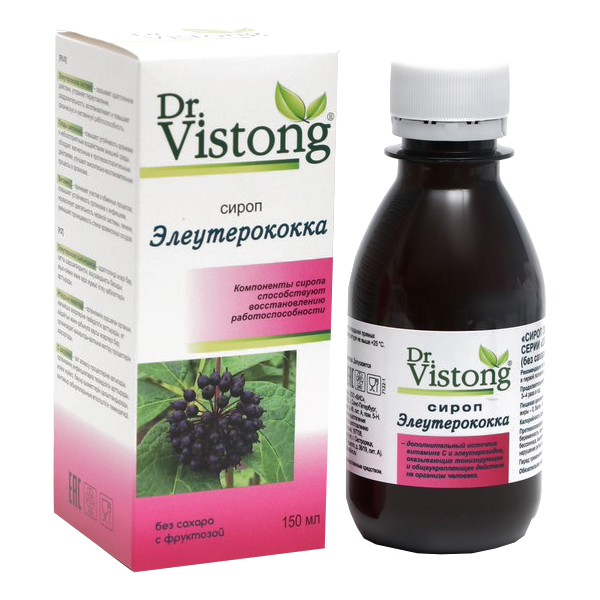 

Сироп Dr. Vistong «Элеутерококка», 150 мл