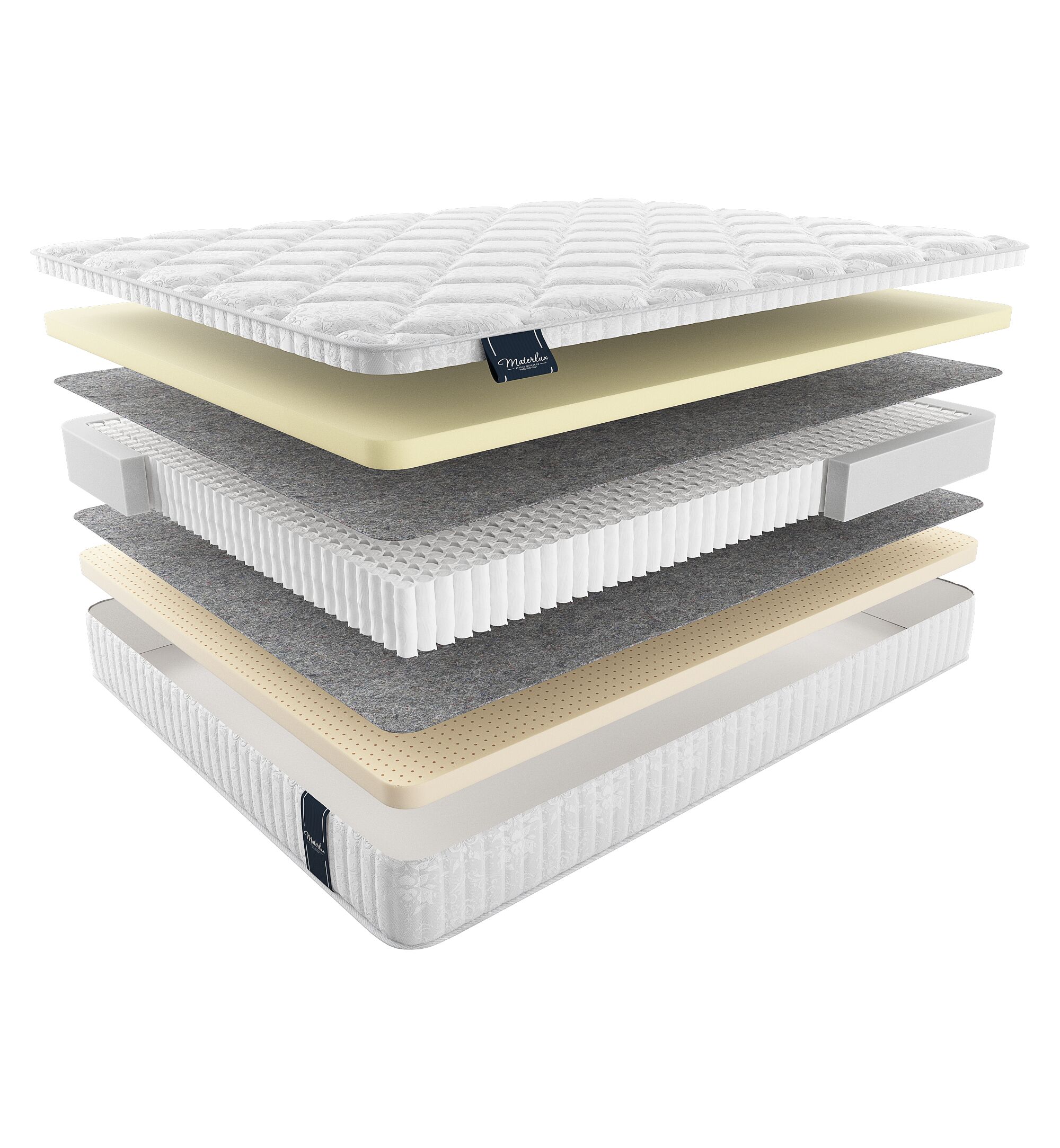 

Матрас Materlux Tivoli Soft 205х200, Бежевый;белый;серый;серебристый, Tivoli Soft