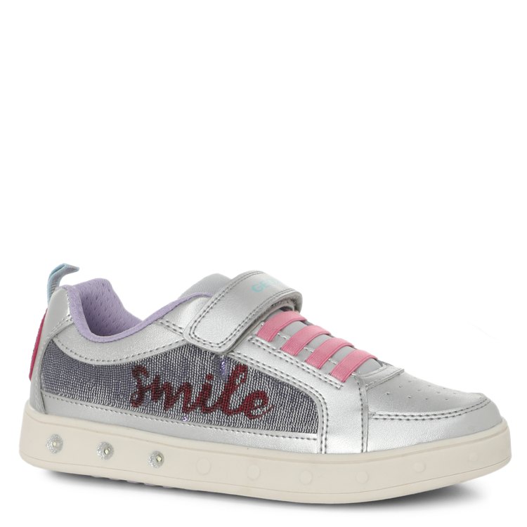 

Кеды GEOX J SKYLIN GIRL J258WF цв.серебряный р.29, J SKYLIN GIRL