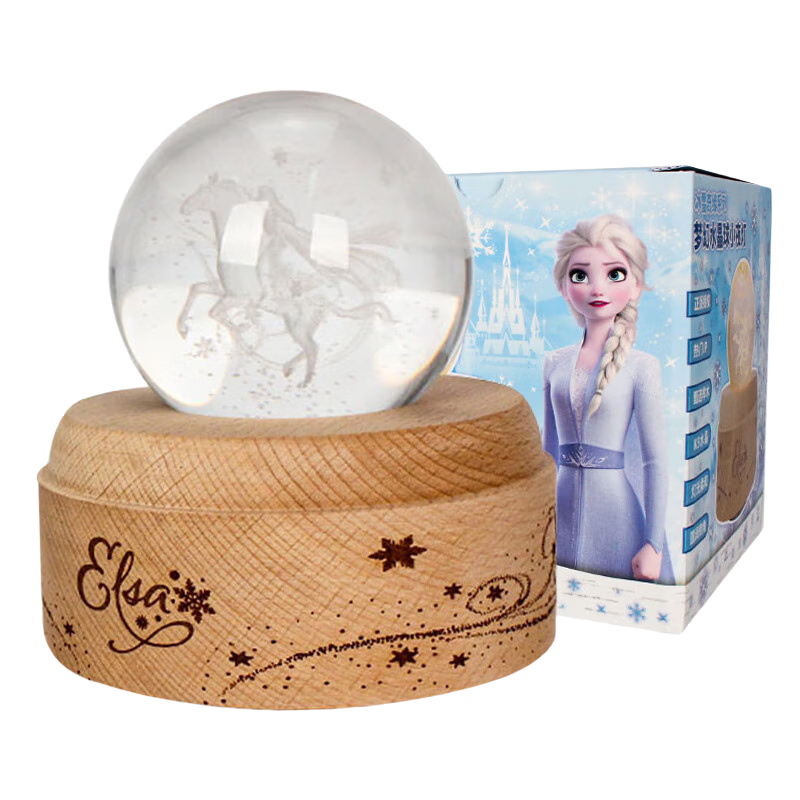 

Новогодний сувенир Disney шар вращающийся музыкальный Frozen, Прозрачный