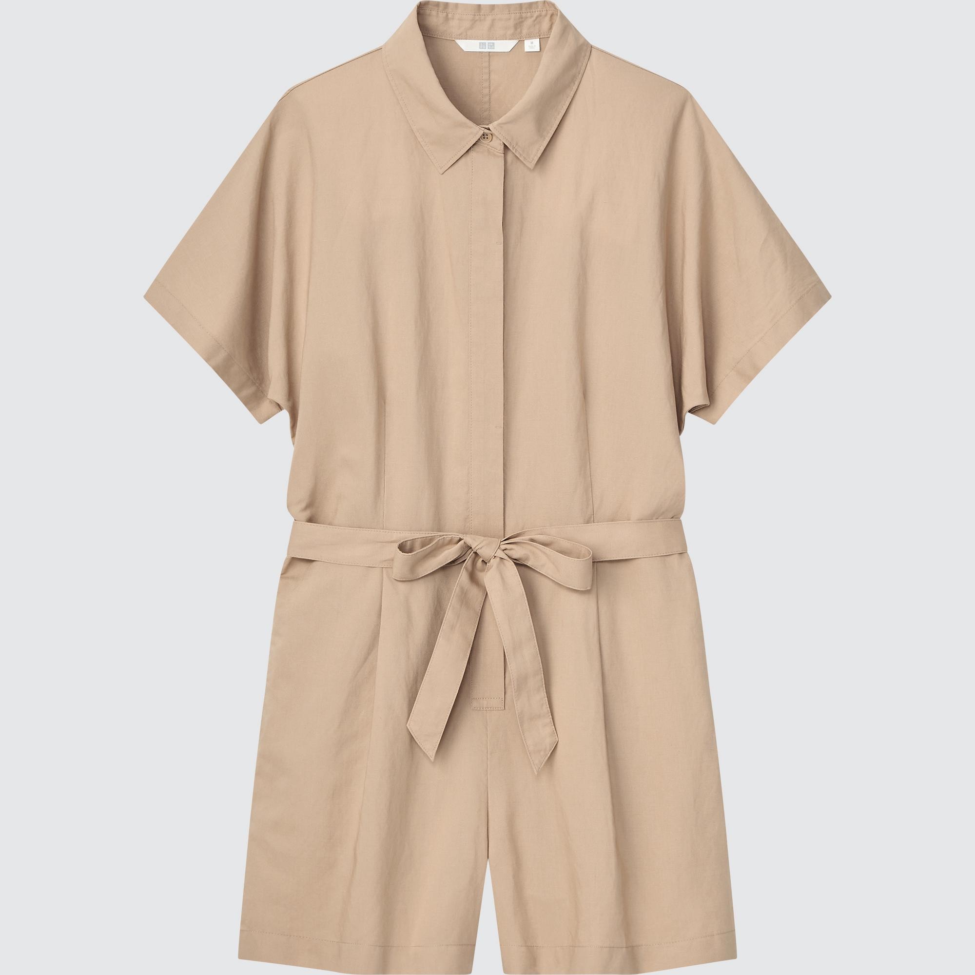 

Комбинезон женский UNIQLO 445143COL31 бежевый S (доставка из-за рубежа), 445143COL31