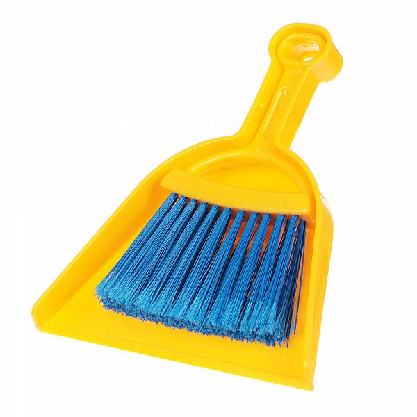 фото Набор aricasa для уборки совок + щетка желтый + синий
