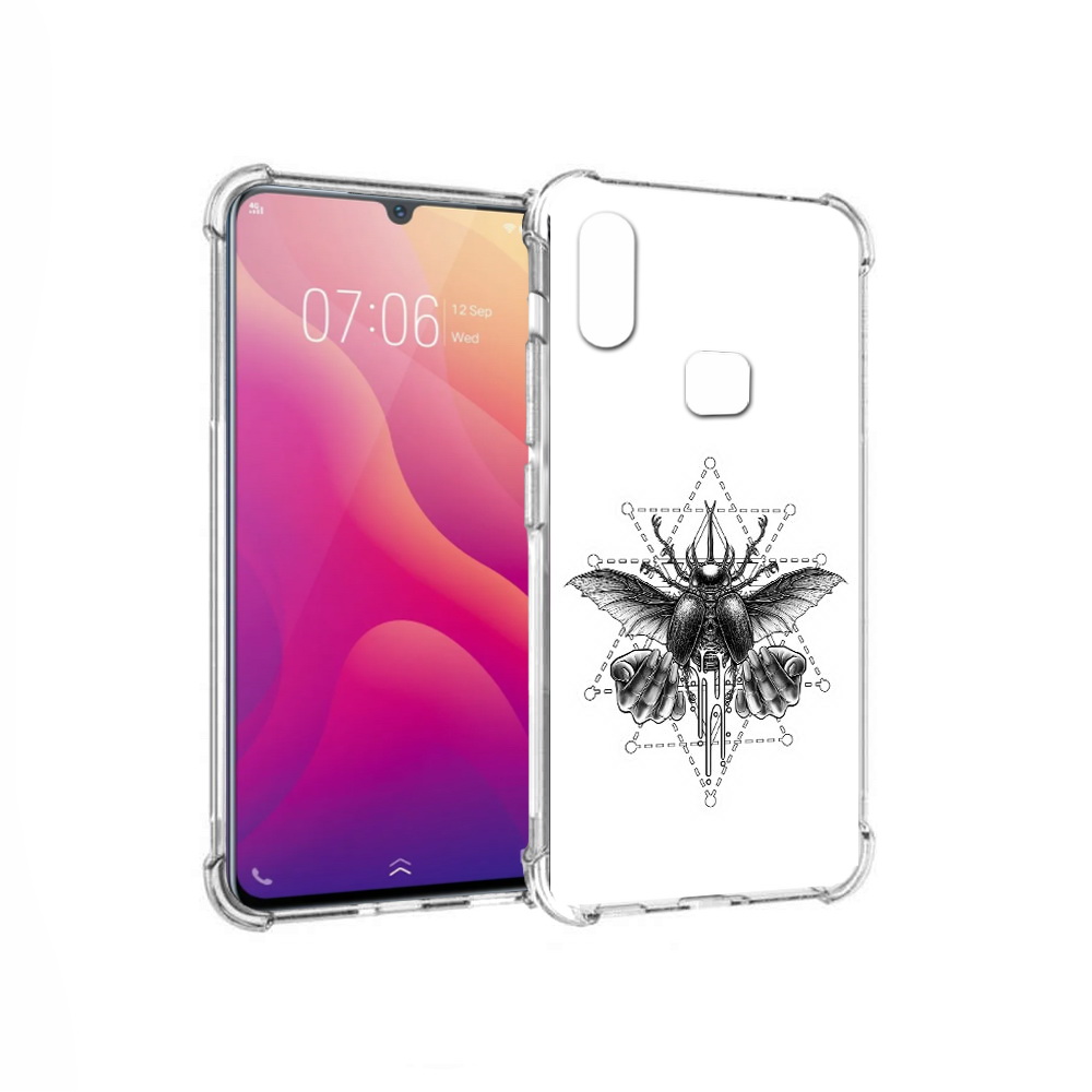 

Чехол MyPads Tocco для Vivo V11i скарабей (PT119353.424.601), Прозрачный, Tocco