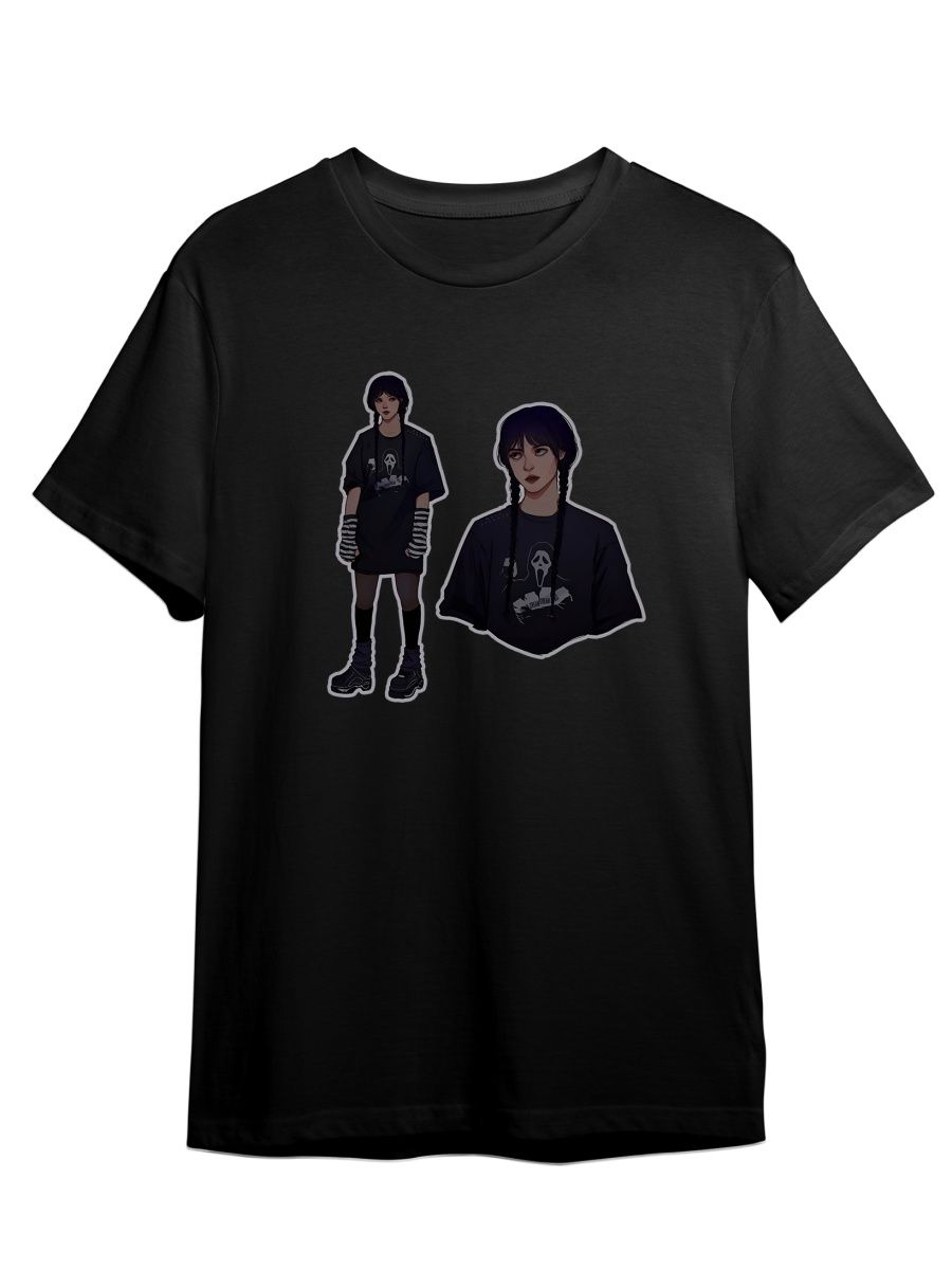 

Футболка унисекс СувенирShop Wednesday/Уэнсдэй/Венсдей 40 черная 4XL, "Wednesday/Уэнсдэй/Венсдей" 40