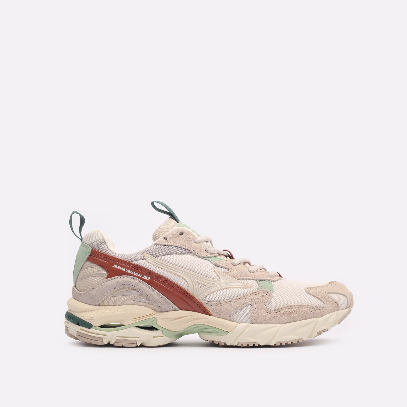 

Кроссовки мужские Mizuno Wave Rider 10 бежевые 8 US, Бежевый, Wave Rider 10